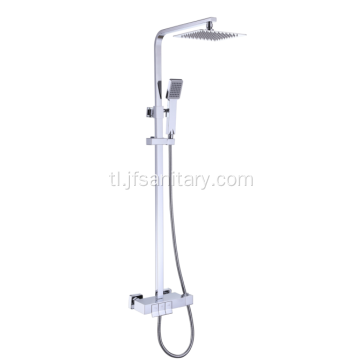 Chrome square thermostatic mixer shower system kaligtasan
